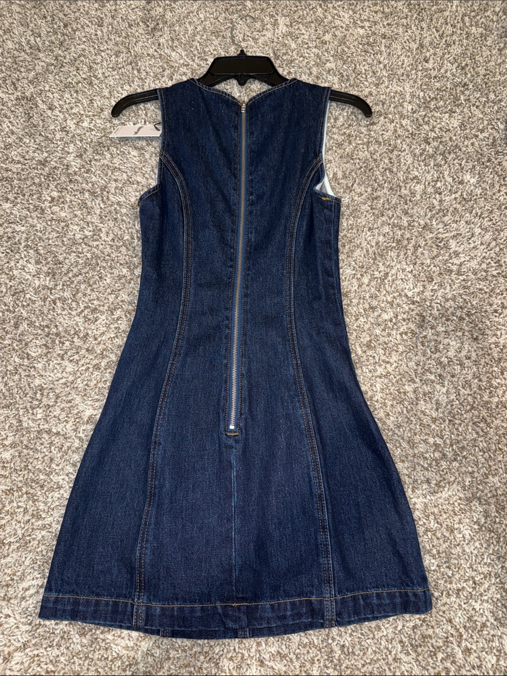 Chic Showpo Dark Denim A-Line Dress - Picture 4 of 4